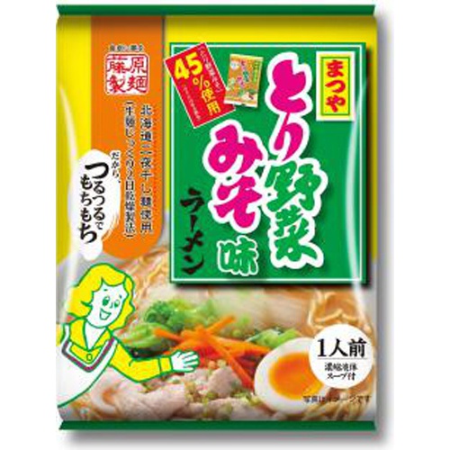 藤原 まつや とり野菜みそ味ラーメン1人前