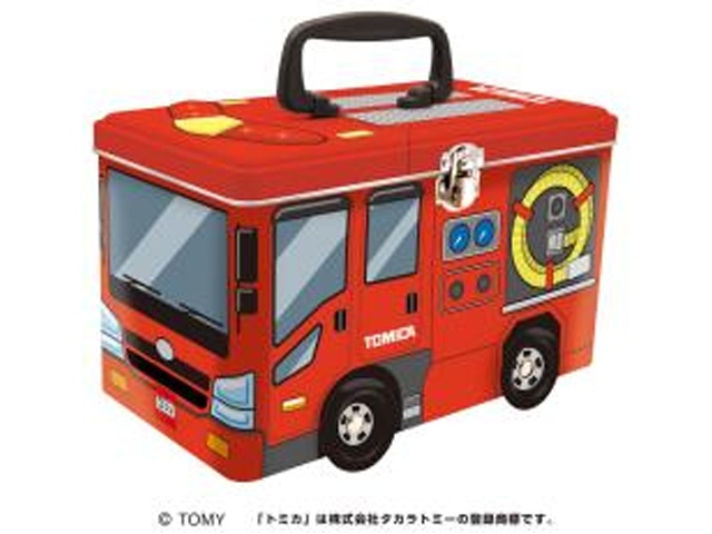 ハート トミカトランク缶/消防車【10/27 新商品】