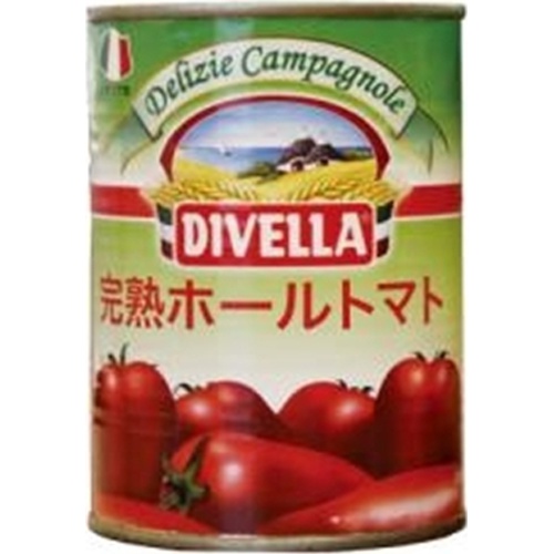 ディヴェッラ 完熟ホールトマト缶 400g