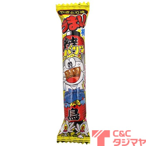 やおきん うまい棒 やきとり味 商品紹介 お菓子 駄菓子の仕入れや激安ネット通販なら菓子卸問屋タジマヤ やおきん うまい棒 やきとり味 商品紹介 お菓子 駄菓子の仕入れや激安ネット通販なら菓子卸問屋タジマヤ