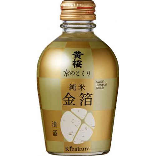 黄桜 京のとくり 純米金箔 180ml (4901410011180) の仕入れ・箱買い