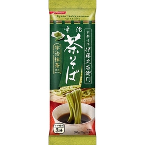 ◇日清 伊藤久右衛門 宇治茶そば200g (4902110379501) の仕入れ・箱