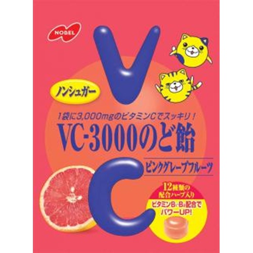 ノーベル VC-3000のど飴ピンクGF 90g (4902124680433) の仕入れ・箱
