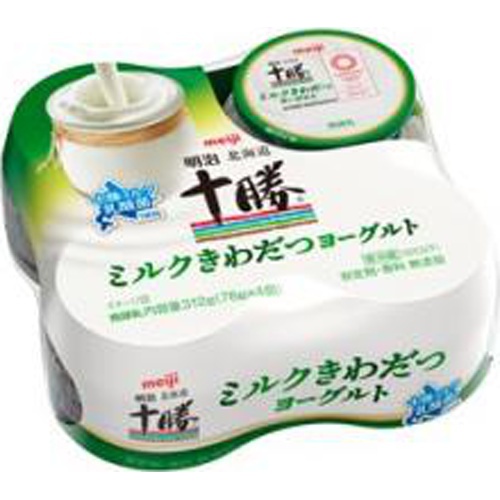 明治 北海道十勝ミルクきわだつヨーグルト78g×4 (4902705041448) の