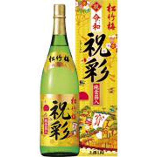 上撰松竹梅 祝彩純金箔入 1.8L (4904670246934) の仕入れ・箱買いなら