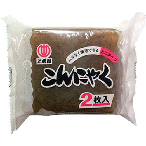上州屋 2枚入ミニこんにゃく黒 180g×2 (4905627182336) の仕入れ・箱