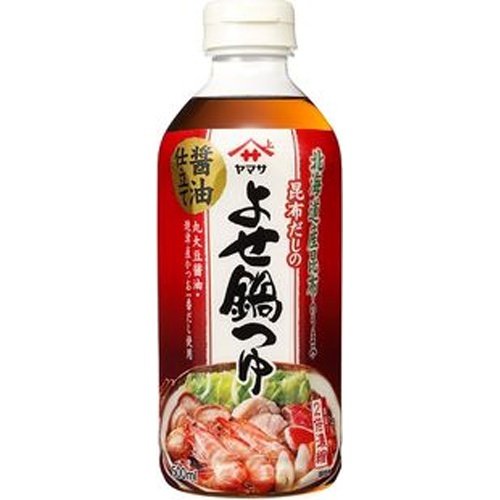 ヤマサ 昆布だしのよせ鍋つゆ醤油仕立て500ml (4903001900620) の