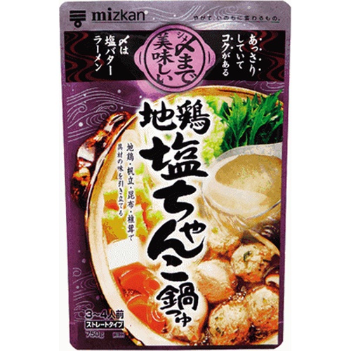 ミツカン 〆まで美味しい地鶏しおちゃんこ鍋つゆST (4902106648437) の