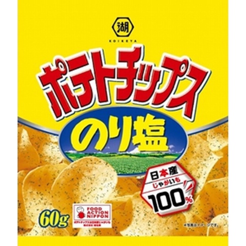 湖池屋 ポテト のり塩60g (4901335115611) の仕入れ・箱買いなら