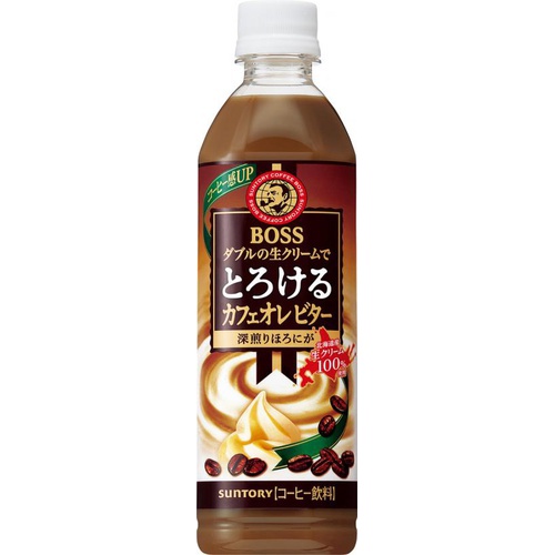 カフェオレ ボス とろけるカフェオレビター P500ml (4901777269378) の仕入れ・箱