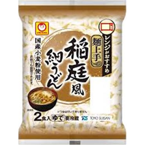 マルちゃん 麺上手 稲庭風細うどん2食入 (4901990346498) の
