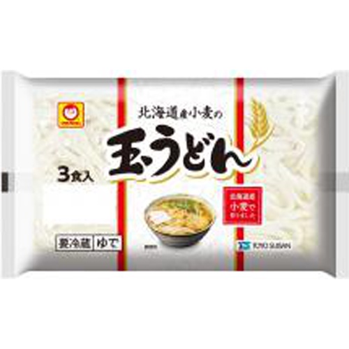 マルちゃん 北海道産小麦の 玉うどん 3食 (4901990346771) の