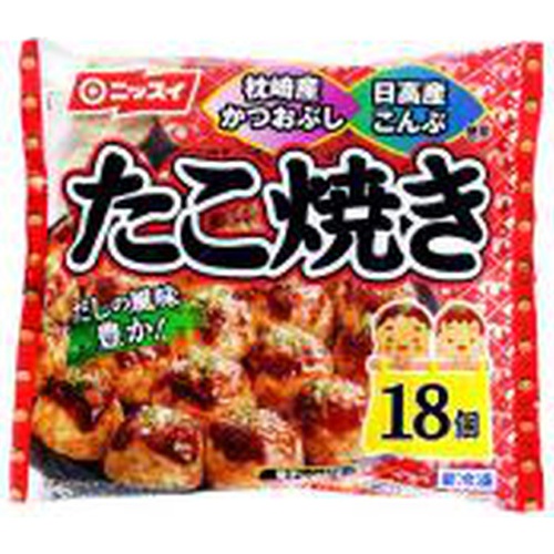 たこ焼き「り」 ニッスイ(冷食)たこ焼き 18個 (4902150660430) の仕入れ・箱買い