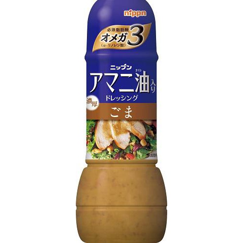 ニップン アマニ油入りドレ ごま300ml (4902170186101) の仕入れ・箱