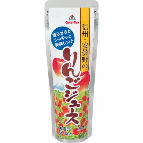 ゴールドパック　信州安曇野のリンゴジュース
