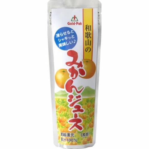 ゴールドパック　和歌山のみかんジュース