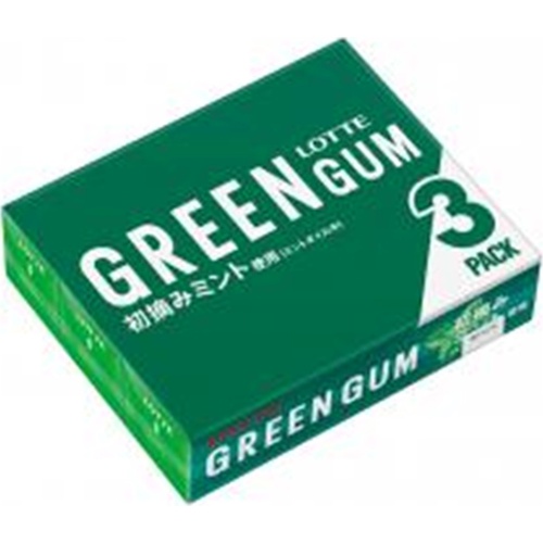 ロッテ グリーンガム3P 9枚×3パック (49779967) の仕入れ・箱買いなら