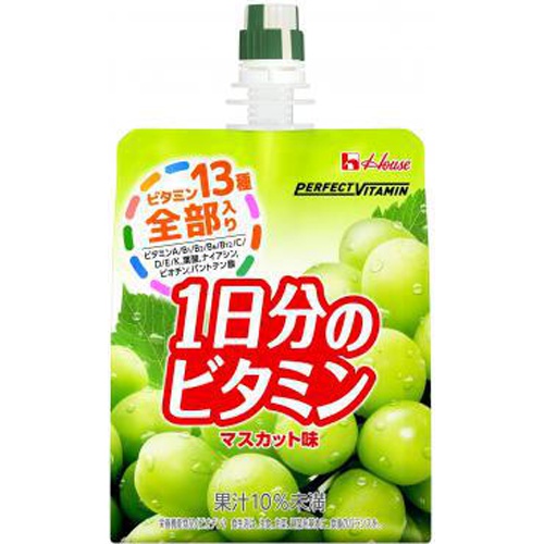 マスカット2500mlセット ハウスWF PV1日分のビタミンゼリーマスカット味 (4530503881593