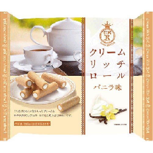 旺旺 クリームリッチロール バニラ味160g (4560160772125) の